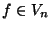 $ f\in V_n$